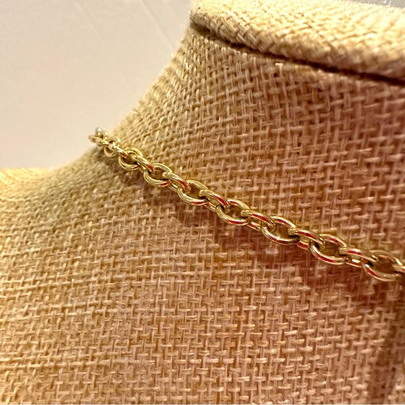 Loft Necklace - Alternating gold tone & faux tortoise links - Picture 13 of 14